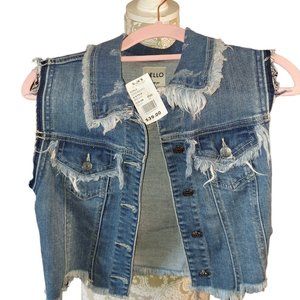 Cello Denim Vest Women's Size XS